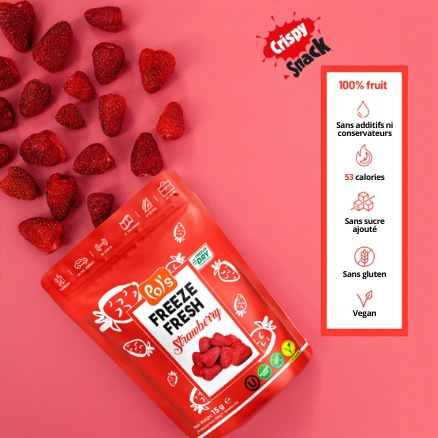 fraise lyophilisée packaging