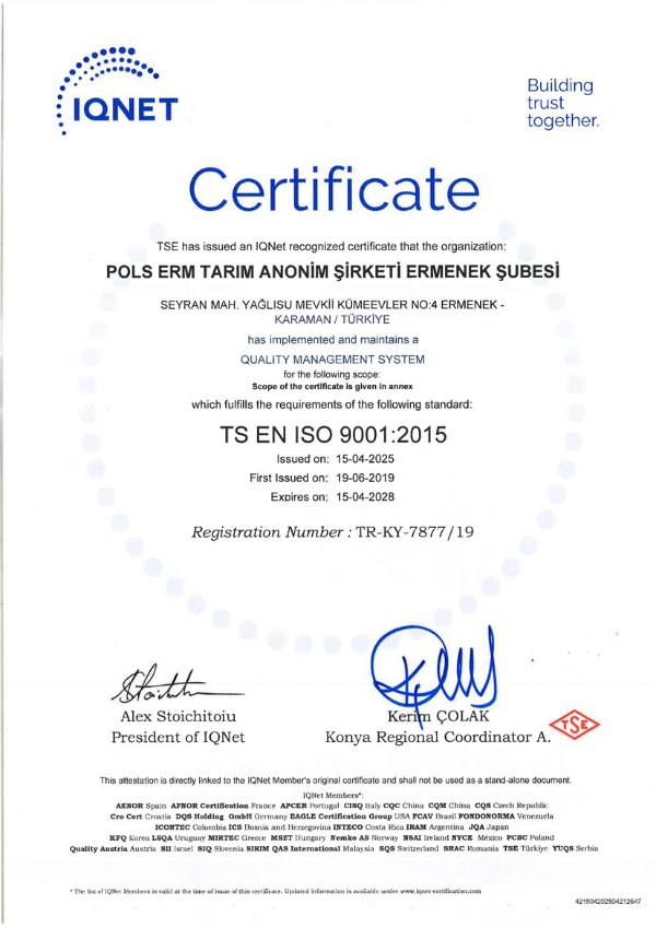 POLS ERM - ISO 9001