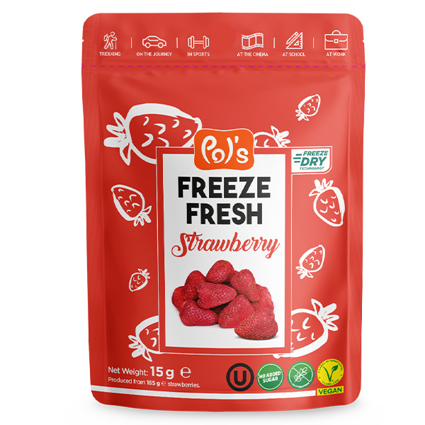 fraise lyophilisée packaging