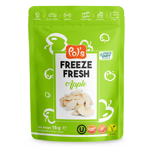 pomme lyophilisée packaging