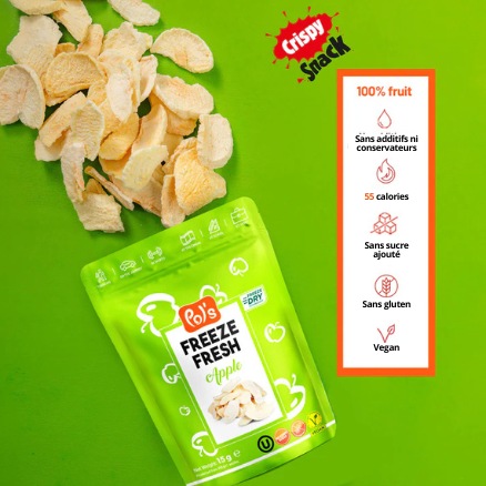 pomme lyophilisée packaging